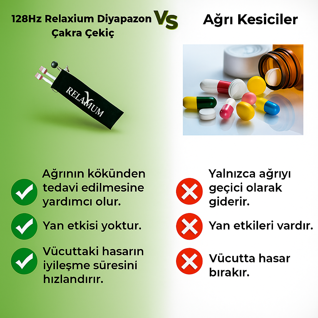 128Hz Diyapazon Çakra Çekiç