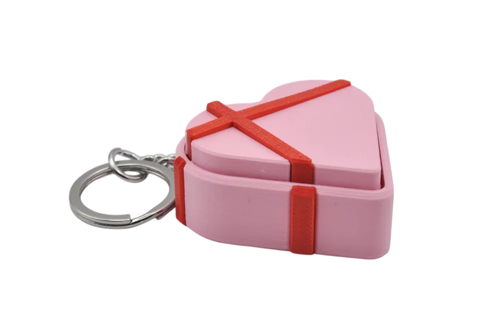 K28 Kalp Şeklinde Hediye Kutusu Anahtarlık - Kimo