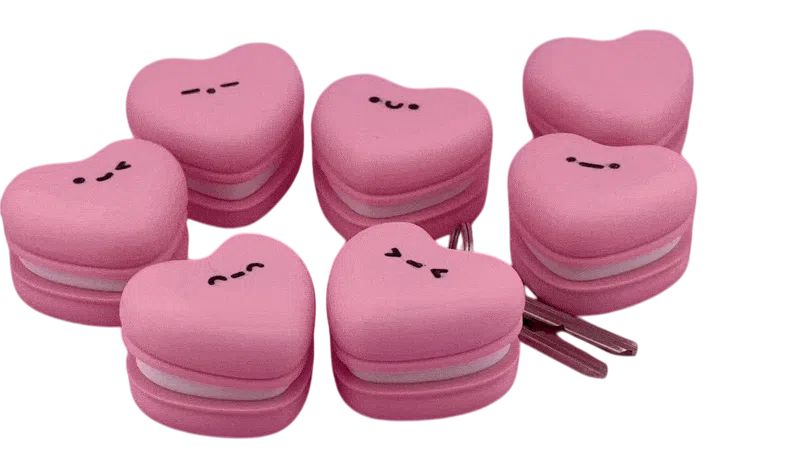 K17 Tatlı Kalp Makaron Anahtarlık - Kimo