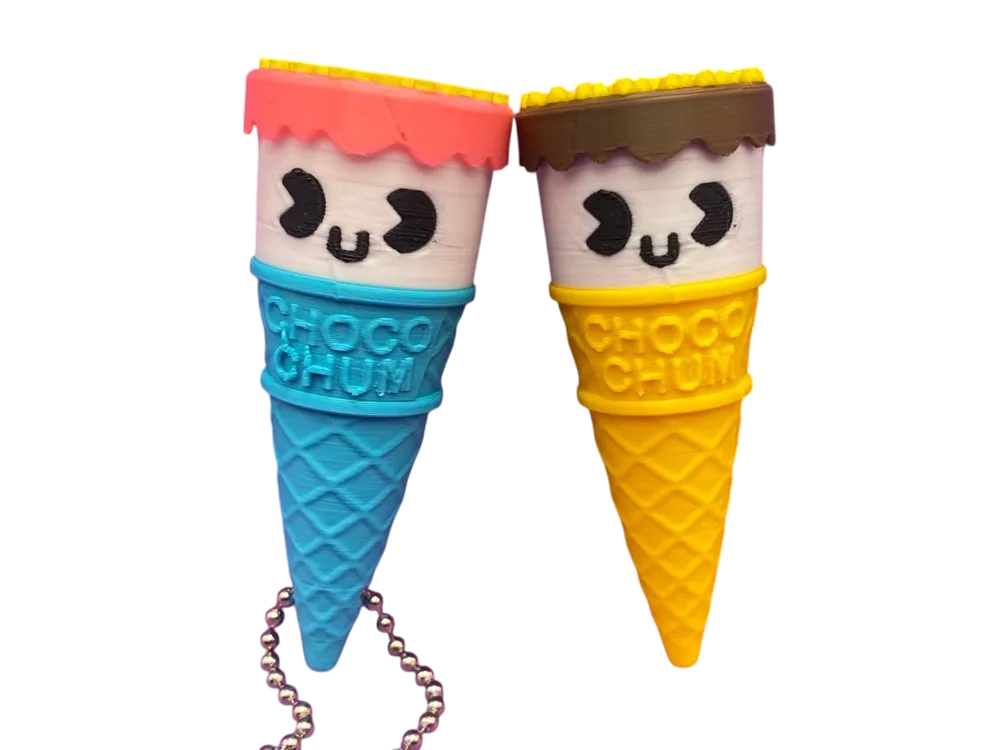 K32 Gülen Suratı dondurma Anahtarlık - Kimo