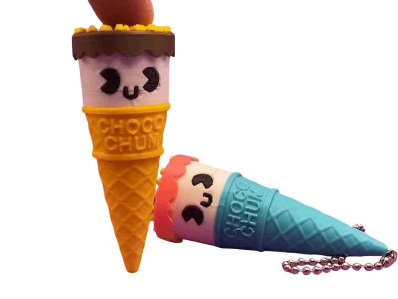 K32 Gülen Suratı dondurma Anahtarlık - Kimo